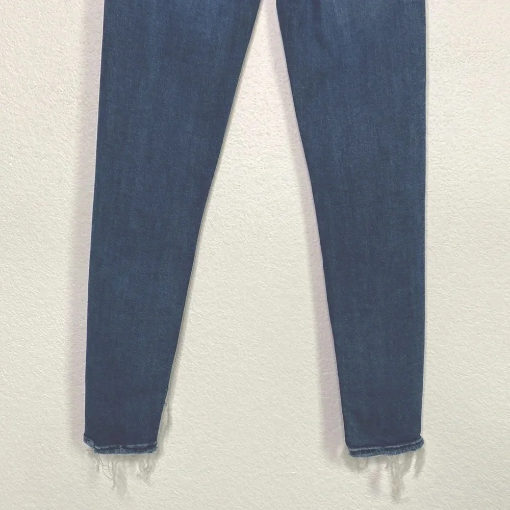 AGOLDE Sophie High Rise Skinny Crop Medium Wash Distressed Ripped Size 25